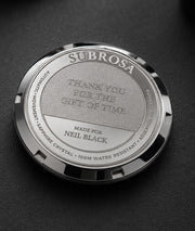 Caseback engraving